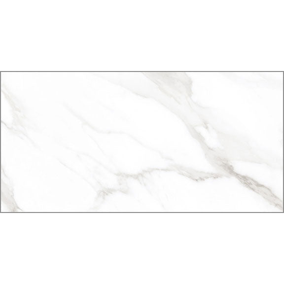 Statuario Mercury White Rectified Polished Tile 60 x 120cm