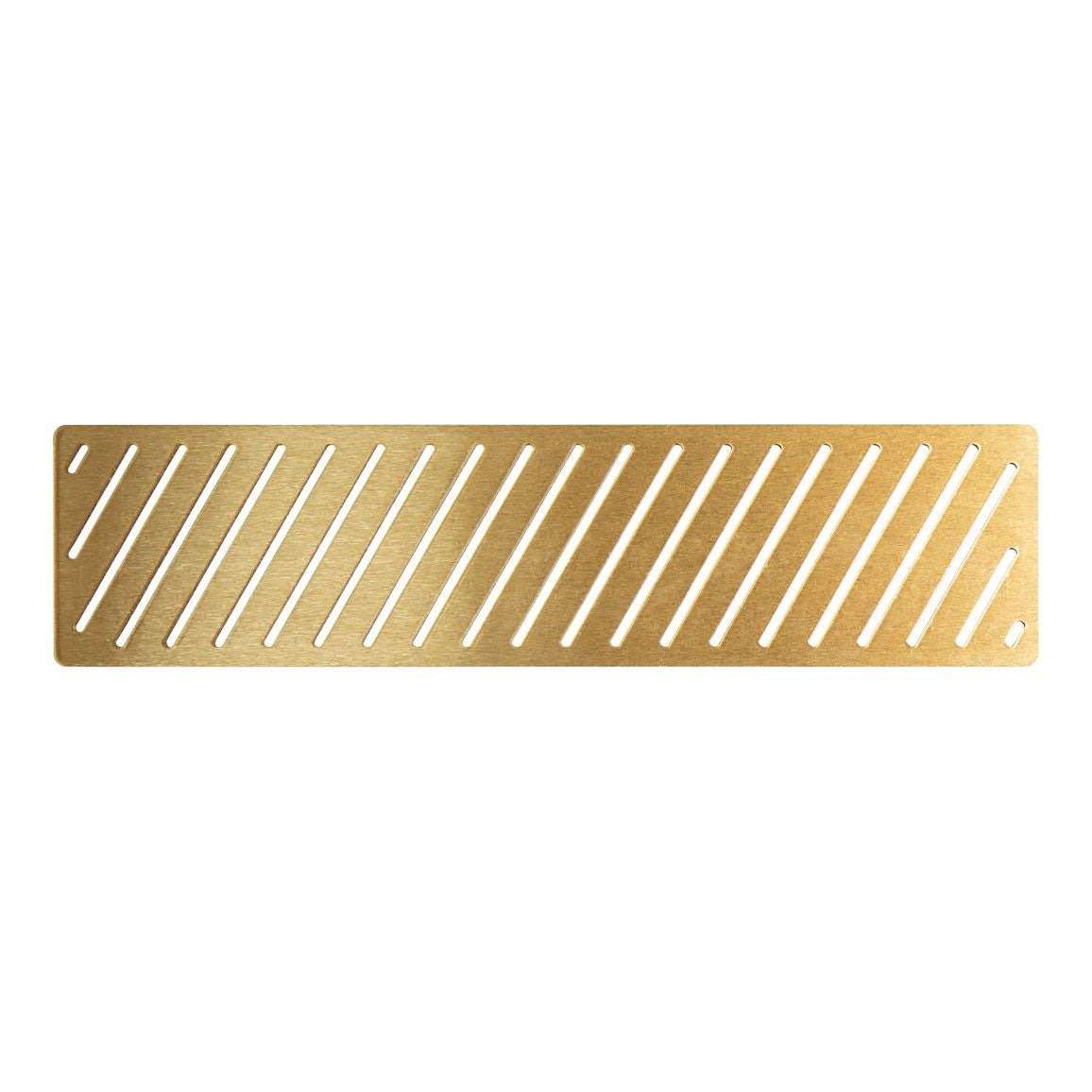 Tabo Linear Tray Waste Cover - Brushed Brass