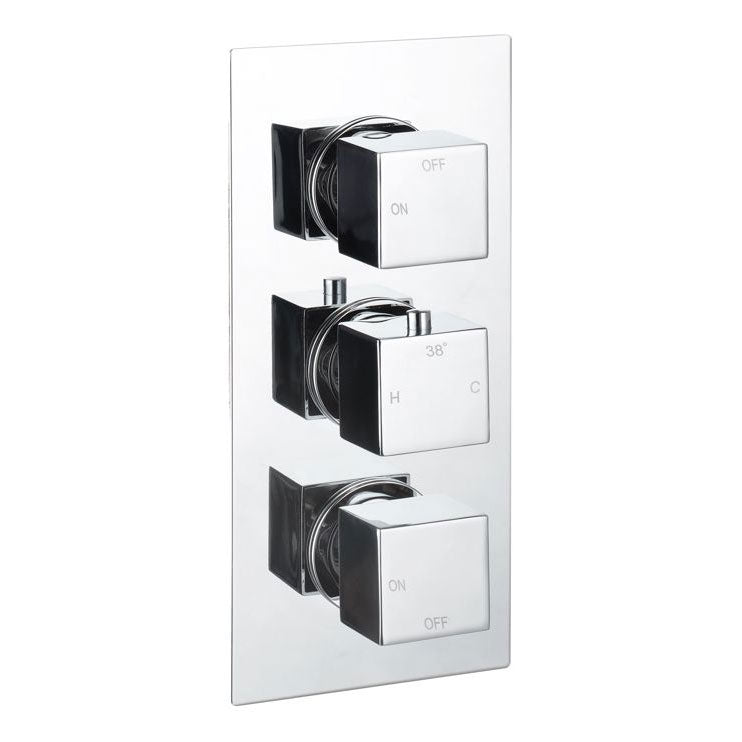 Tabo Sorrento 3 - Chrome Square Shower Valve & Kit