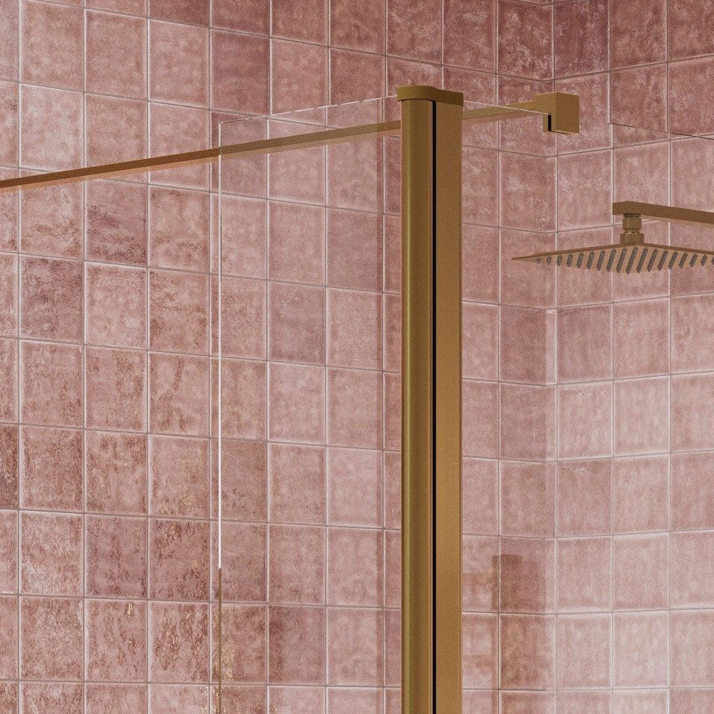 Tabo Splash Fresco Optional Wetroom Rotatable Panel Brushed Bronze 300mm