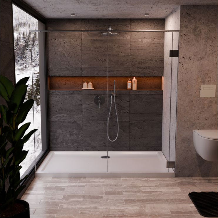 Tabo Splash Low Profile Rectangular Tray & Shower Enclosure