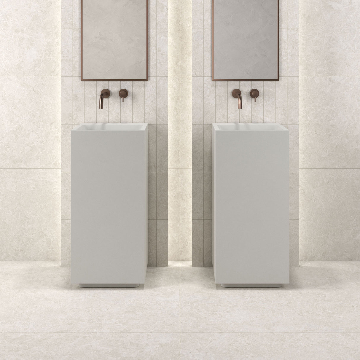 Unicom Starker Blooming Stone Alabaster White Rett Wall & Floor Tiles