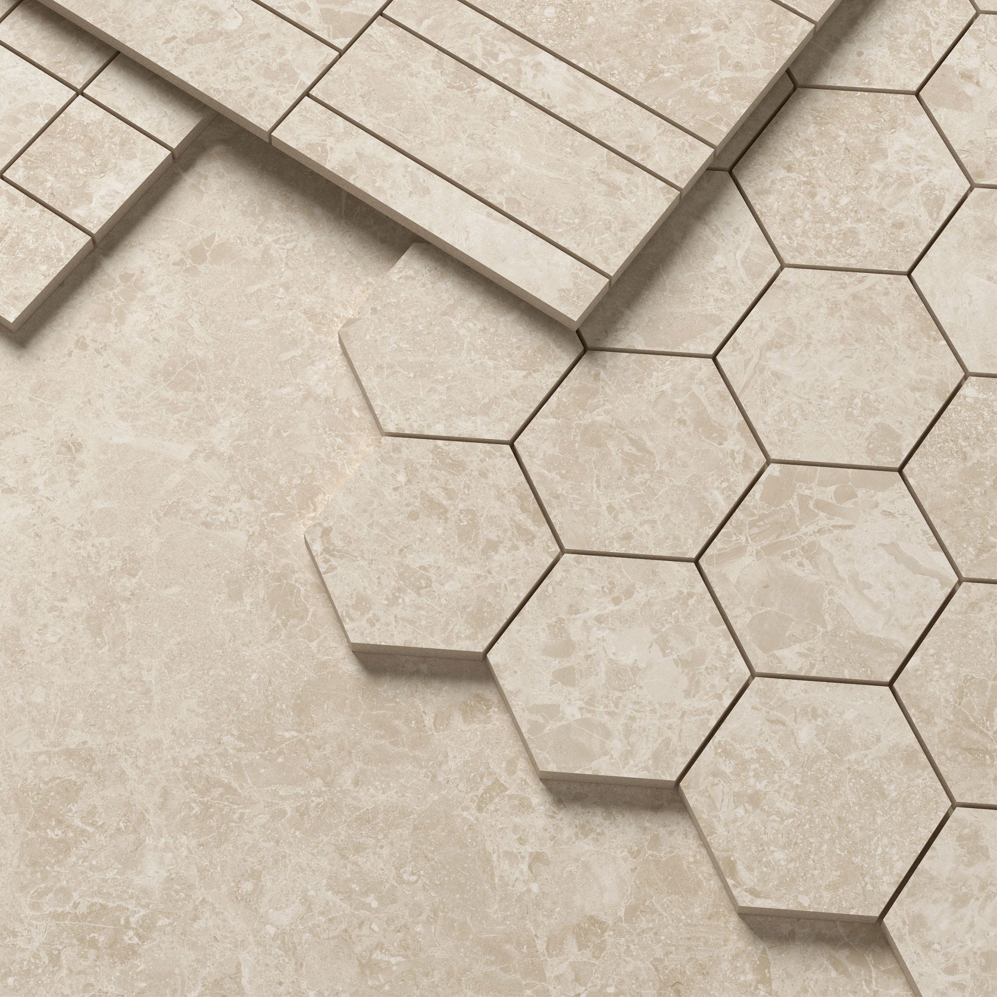 Unicom Starker Blooming Stone Sunny Beige mosaics and tiles