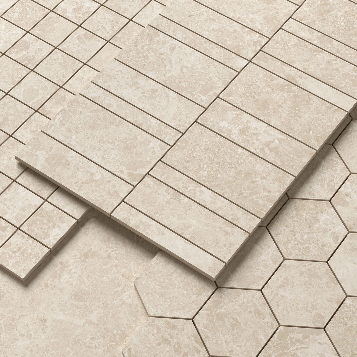 Unicom Starker Blooming Stone Sunny Beige tiles and mosaics