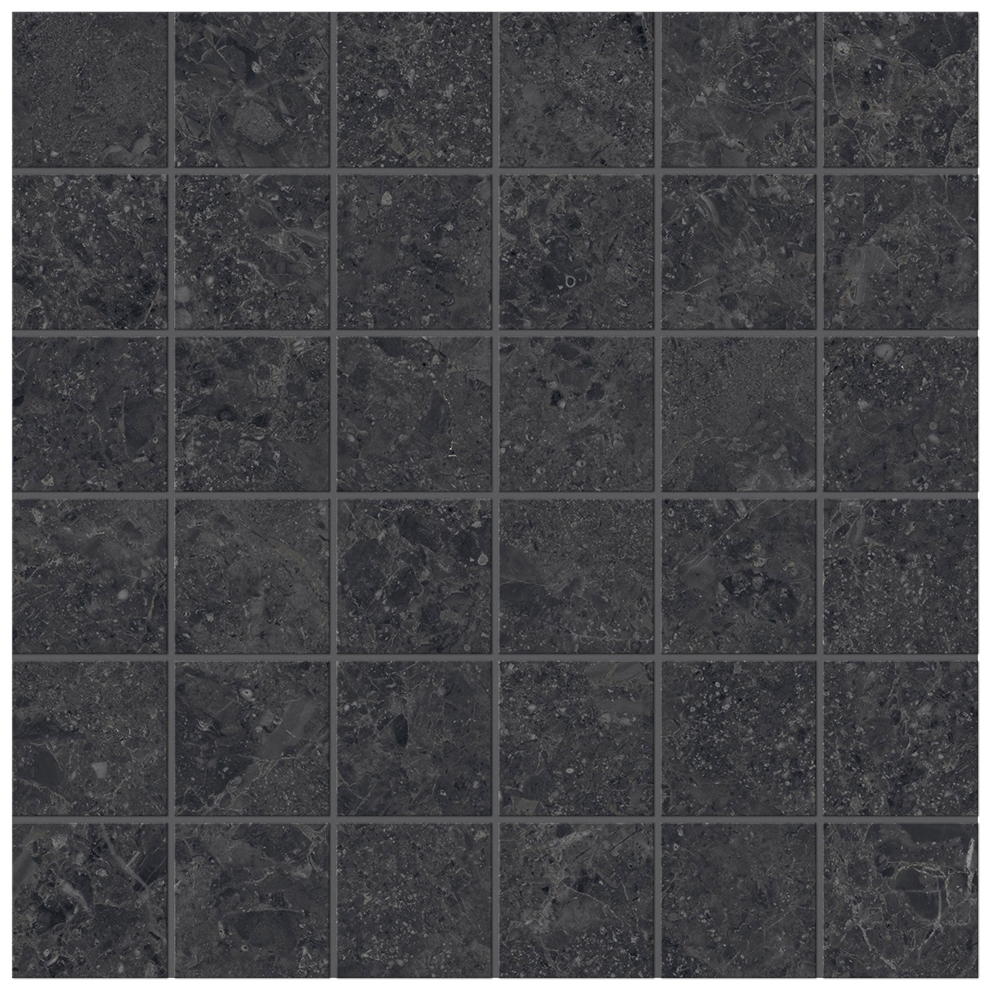 Unicom Starker Blooming Stone Thunder Black Mosaico 30 x 30cm