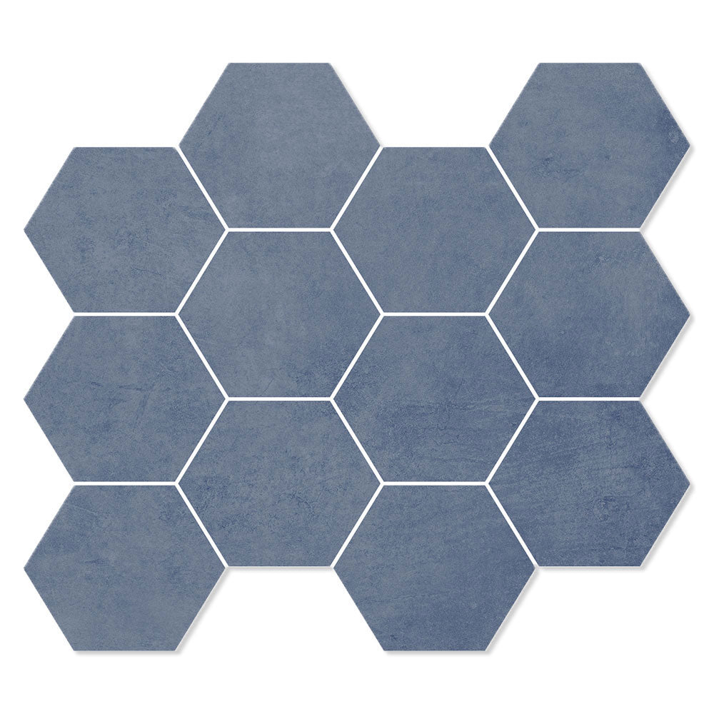 Unicom Starker Living Zaffiro Hexagon Mosaic 30 x 34cm