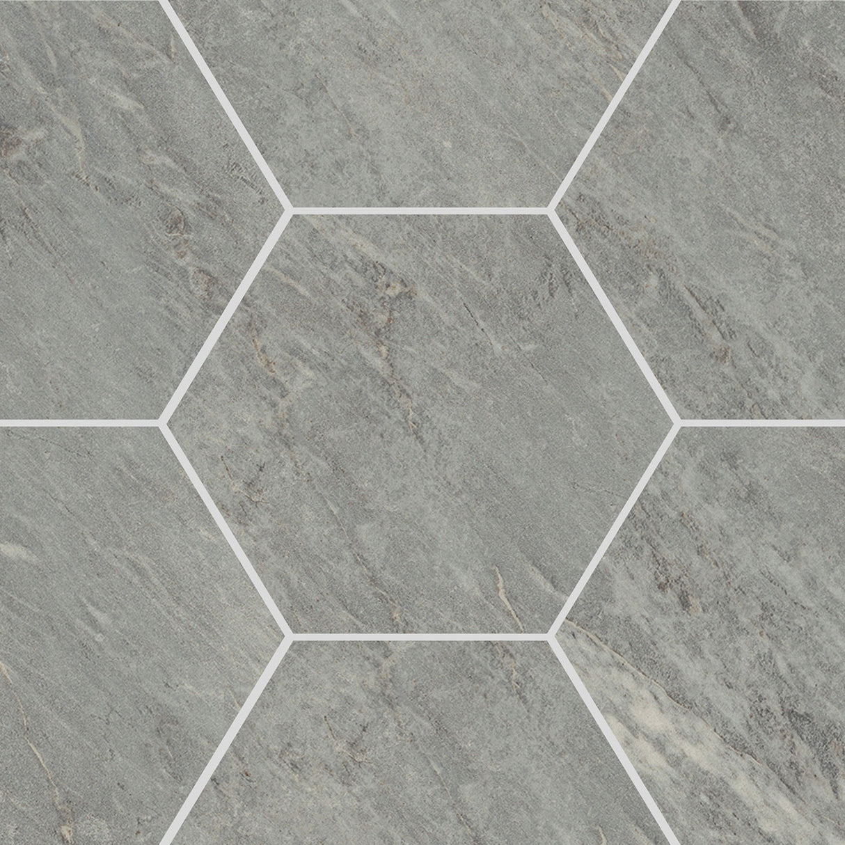 Unicom Starker Marmorea Bardiglio Hexagon (detail)