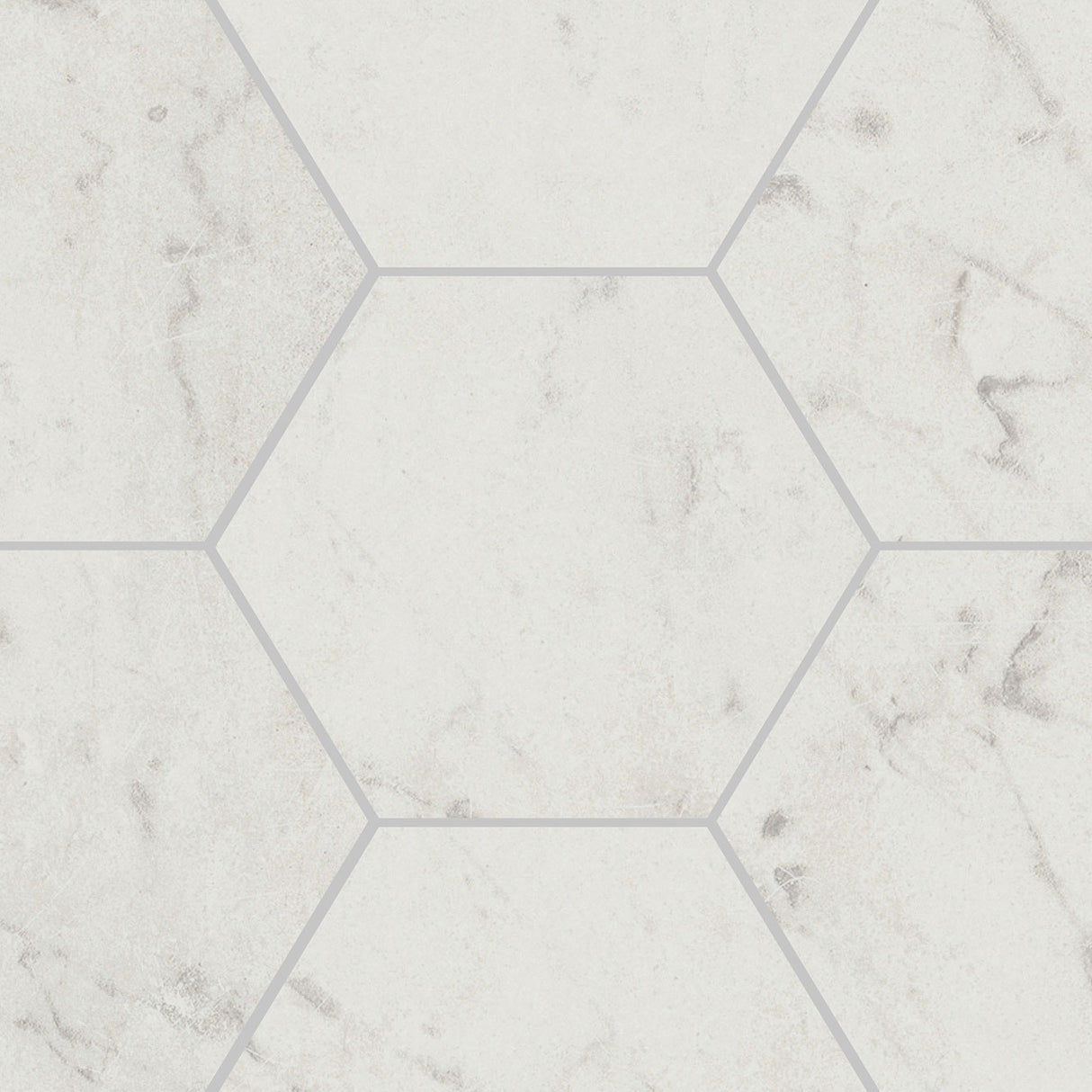 Unicom Starker Marmorea Carrara Hexagon (detail)