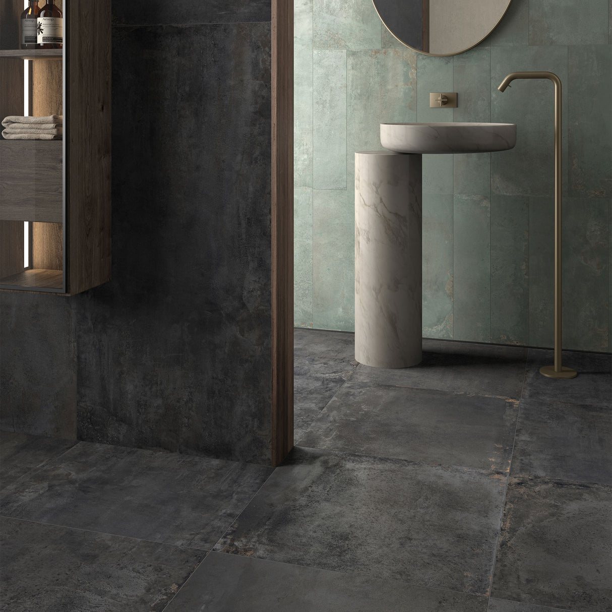 Unicom Starker Oxid Iron (& Emerald) Rett Wall & Floor Tiles