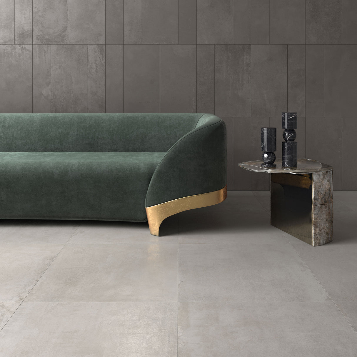 Unicom Starker Oxid Titanium (floor) & Silver (wall)
