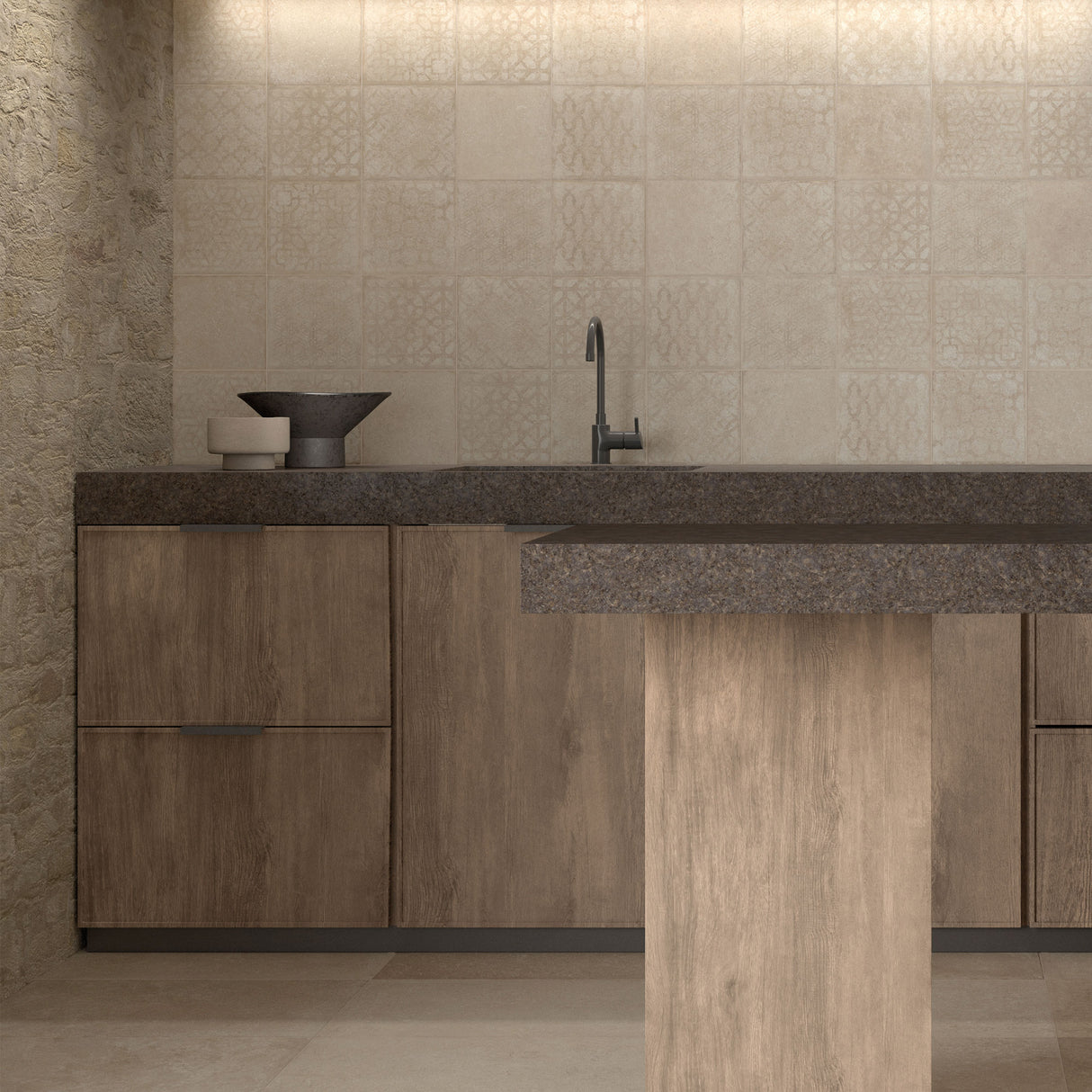 Unicom Starker Pierre Neuve Creme Decor Wall Tiles