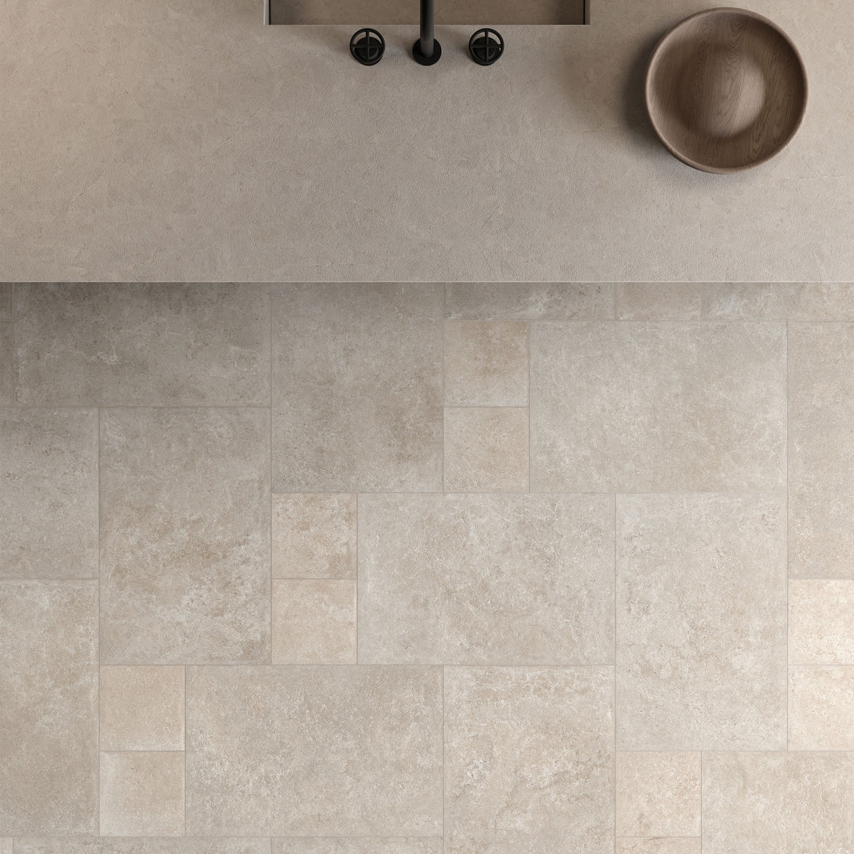Unicom Starker Pierre Neuve Noisette Rett Wall & Floor Tiles