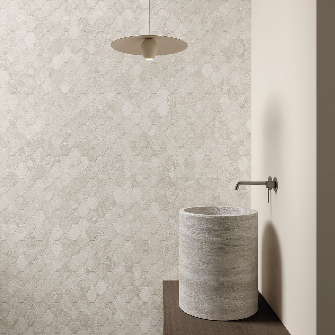 Unicom Starker Select Ivory Hexagon Mosaics