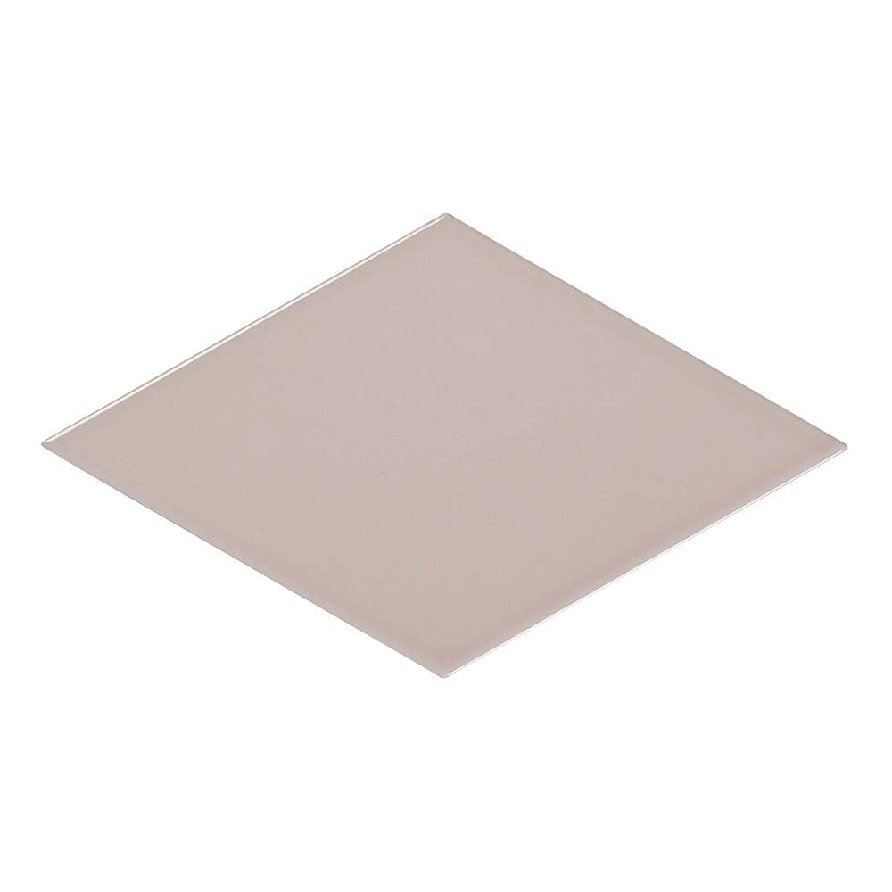 Vertex Pink Rhomboid Gloss Ceramic Wall Tile 152 x 263mm
