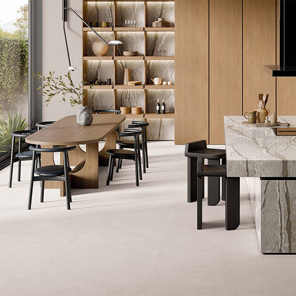 ABK Alterego Milk Rett Tiles 120 x 120cm