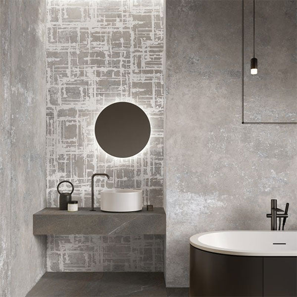 ABK Poetry Decor Lines Paint Cement Rett Tiles 120 x 280cm