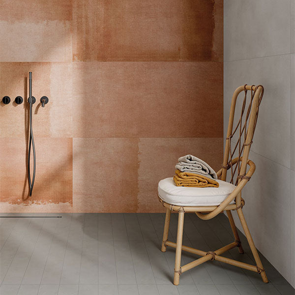 ABK Poetry Net Patch Orange Rett Tiles 60 x 120cm