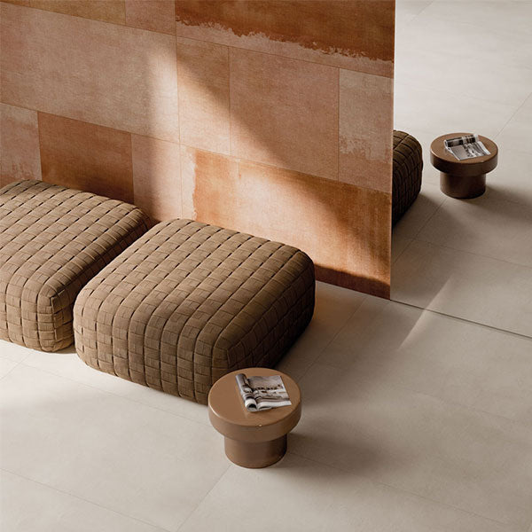 ABK Poetry Net Patch Orange Rett Tiles 60 x 120cm