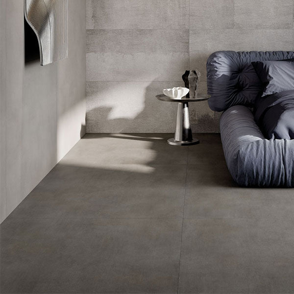 ABK Poetry Net Tobacco Rett Tiles 120 x 120cm