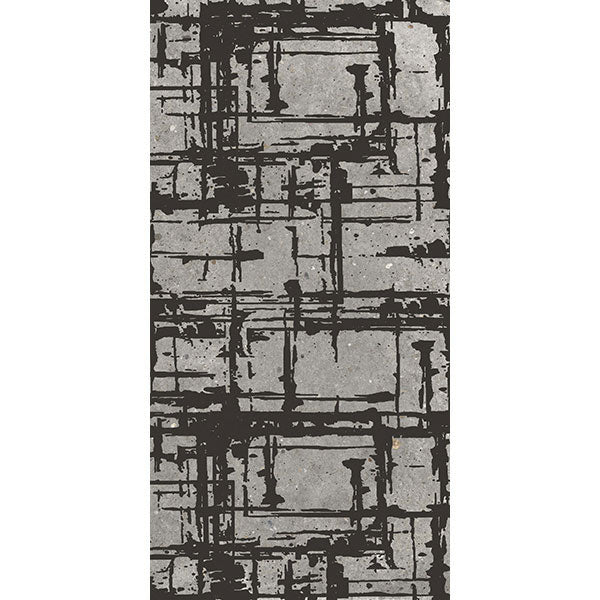 ABK Poetry Stone Dec Metal Grey Rett Tile 60 x 120cm