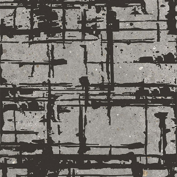 ABK Poetry Stone Dec Metal Grey Rett Tile (detail)