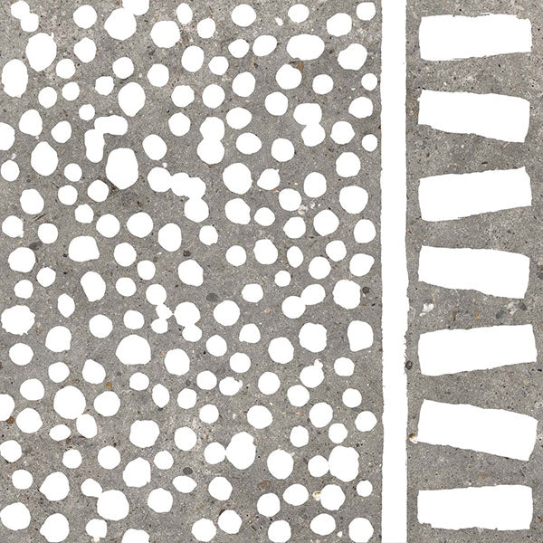 ABK Poetry Stone Fringe Grey Rett Tile 60 x 60cm