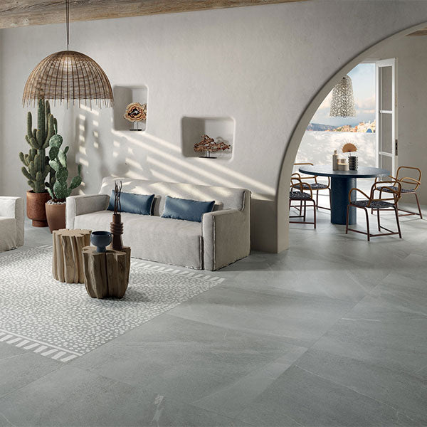 ABK Poetry Stone Piase Ash Rett Tiles 120 x 120cm