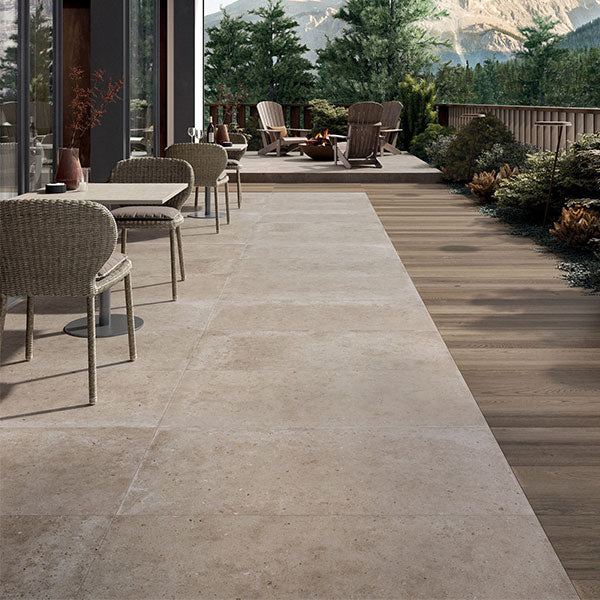 ABK OUT.20 Poetry Stone Pirenei Ecru Rett Tiles