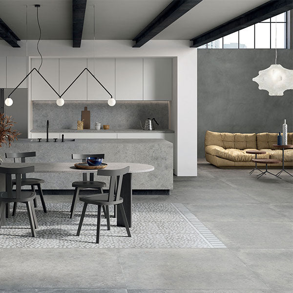 ABK Poetry Stone Pirenei Grey Rett Tiles 120 x 120cm