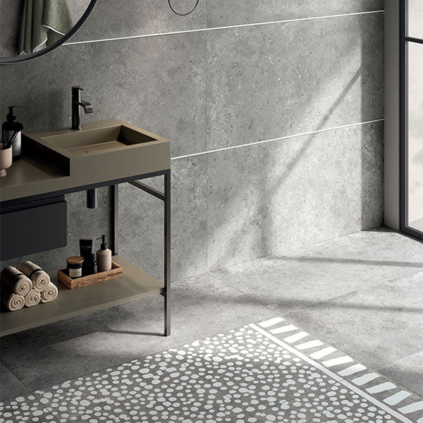 ABK Poetry Stone Pirenei Grey Rett Tiles 60 x 120cm