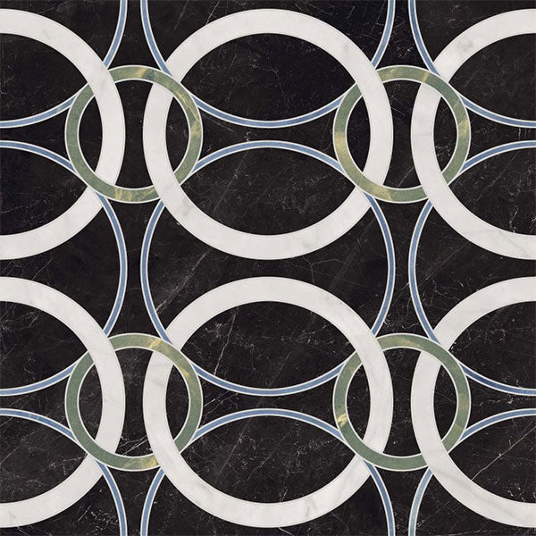 ABK Sensi Fantasy Circular Lux 3D Rett Tile (detail)