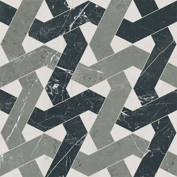 ABK Sensi Fantasy Zigzag Lux 3D Rett Tile (detail)