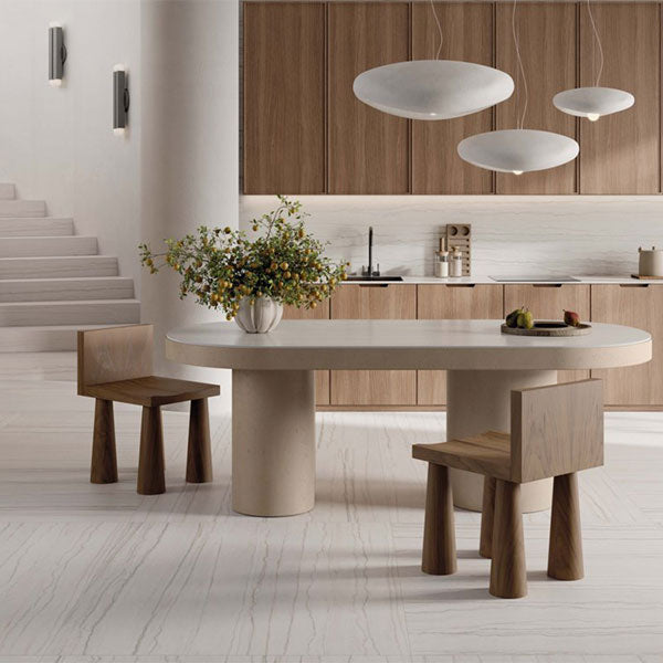 ABK Sensi Nuance White Macaubas Rett Tiles 120 x 120cm