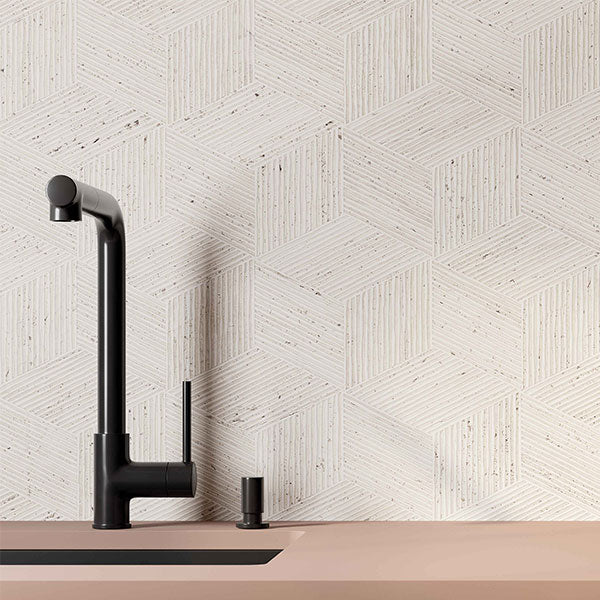 ABK Sensi Roma Cube White Rett Tiles 60 x 120cm