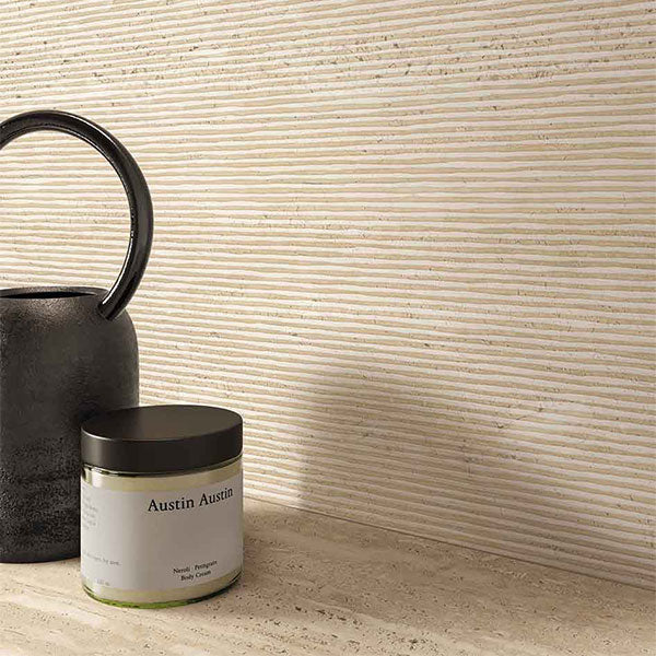 ABK Sensi Roma Wave Cream Rett Tiles 60 x 120cm