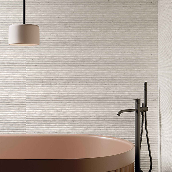 ABK Sensi Roma Wave White Rett Tiles 60 x 120cm