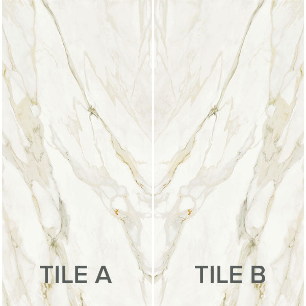 ABK Sensi Signoria Calacatta Michelangelo Rett Bookmatch Tile 60 x 120cm