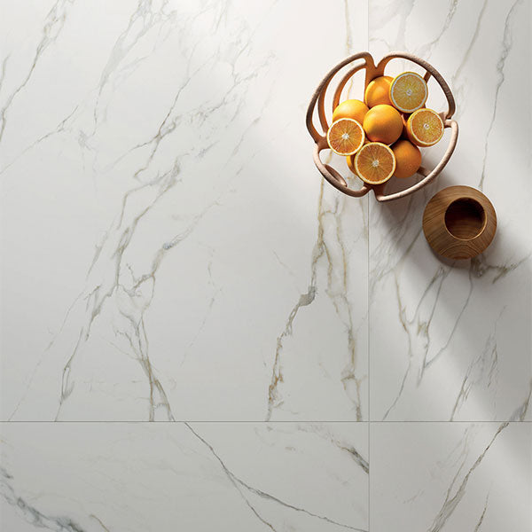 ABK Sensi Signoria Calacatta Michelangelo Rett Tile 120 x 120cm