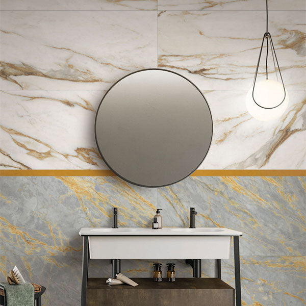 ABK Sensi Signoria Calacatta Vena Oro Rett Tiles