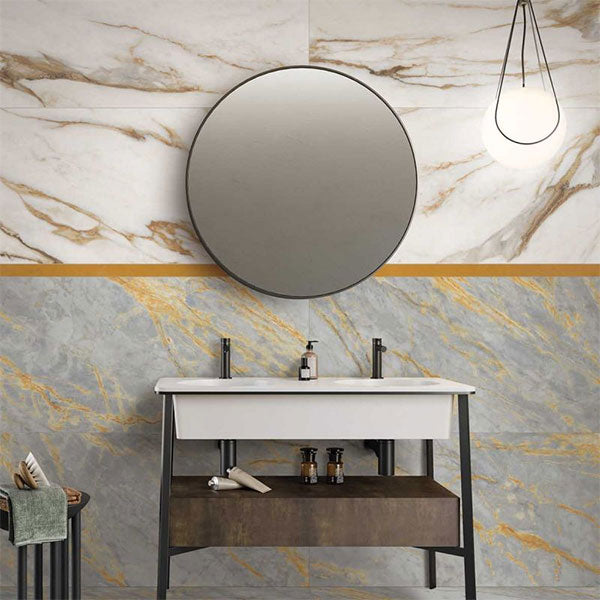 ABK Sensi Signoria Grigio Siena Rett Tiles