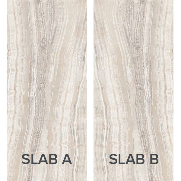 ABK Sensi Up Onice Beige Rett Bookmatch Tiles