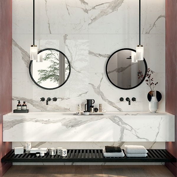 ABK Sensi Up Statuario Versilia Rett Tiles 120 x 120cm