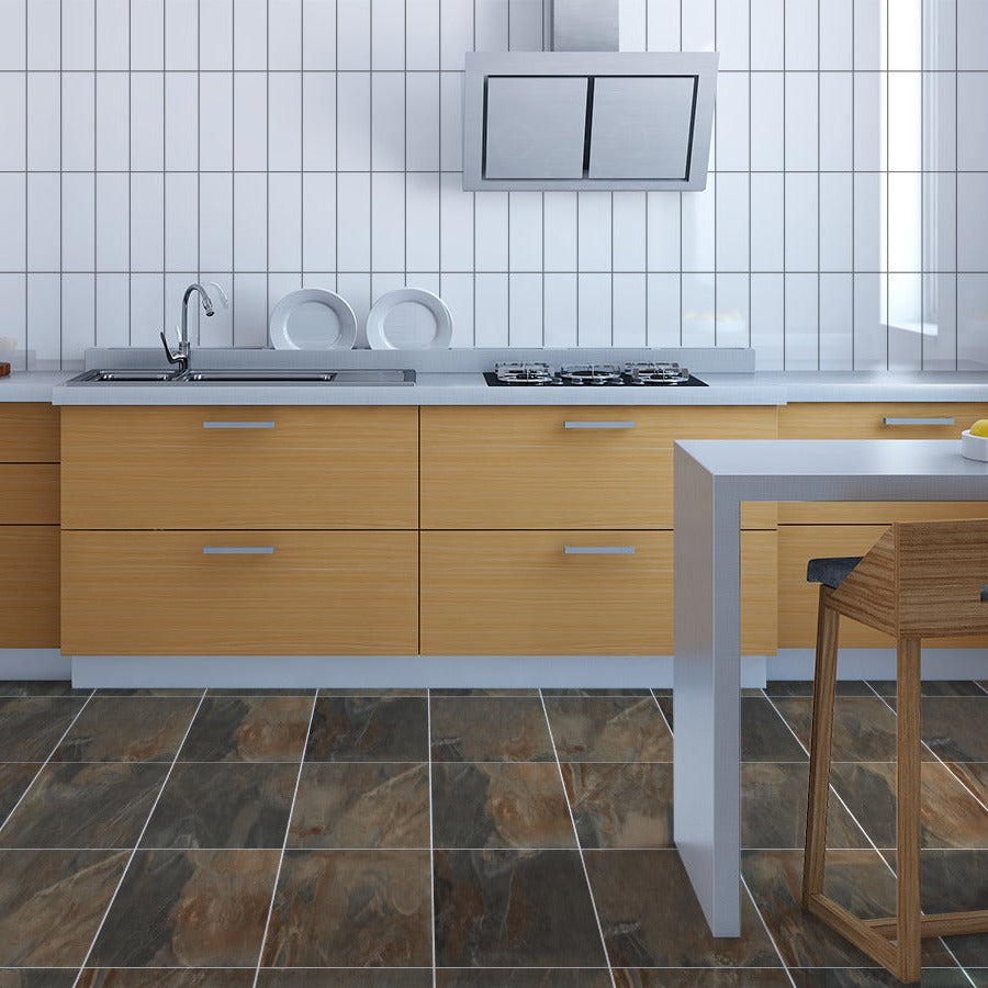 Fossil Multi Colour Matt Tiles