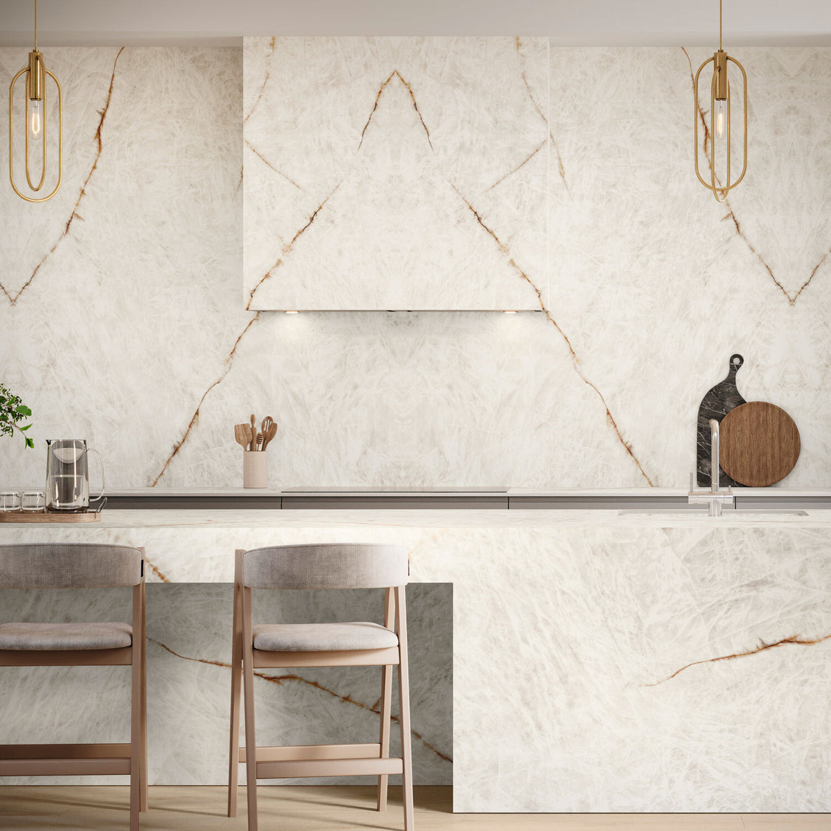 Grespania Lumix Coverlam kitchen wall
