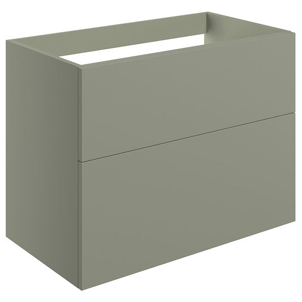 Tabo Milan Matt Olive Green Wall Hung 2 Drawer Basin Unit 790mm