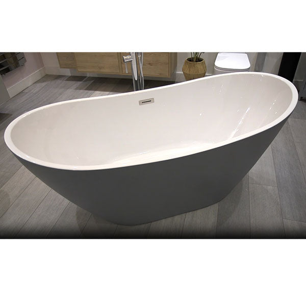 Apollo Bakerloo Freestanding Grey Bath 1700 x 780 x 690mm