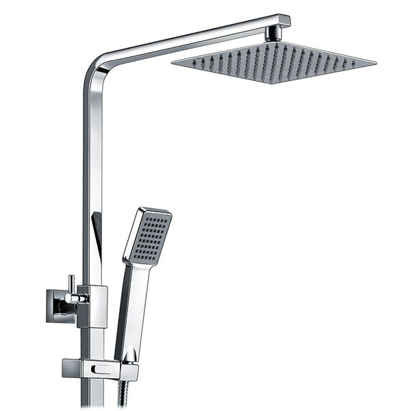 Sorrento Thermostatic Bar Mixer Shower with Riser & Overhead Kit