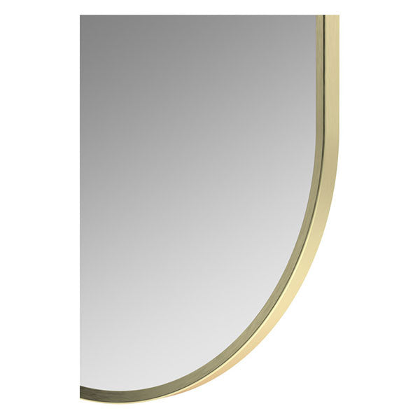 Tabo Moon Brushed Brass Obround Mirror 800 x 400mm