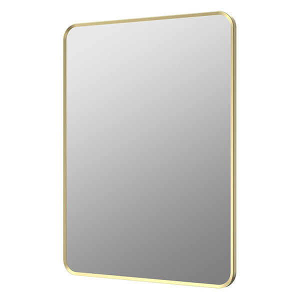 Tabo Moon Brushed Brass Rectangle Mirror 600 x 800mm