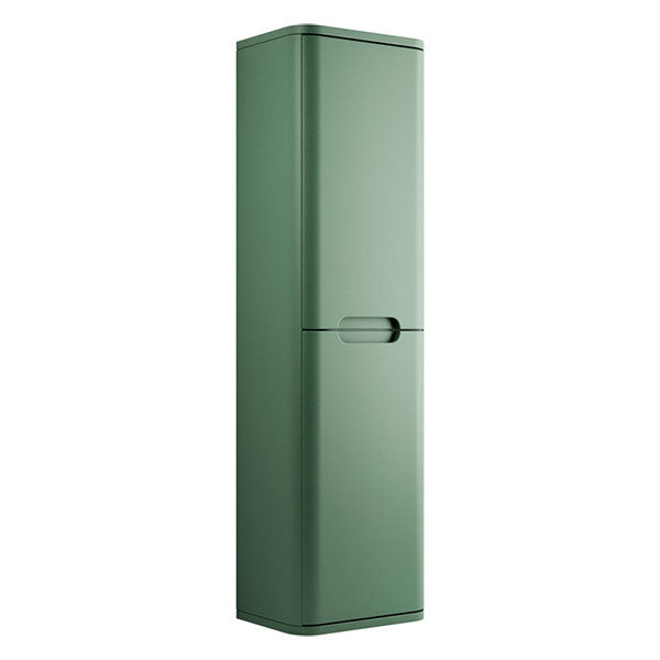 Tabo Magenta Matt Sage Green Wall Hung 2 Door Tall Unit 350mm